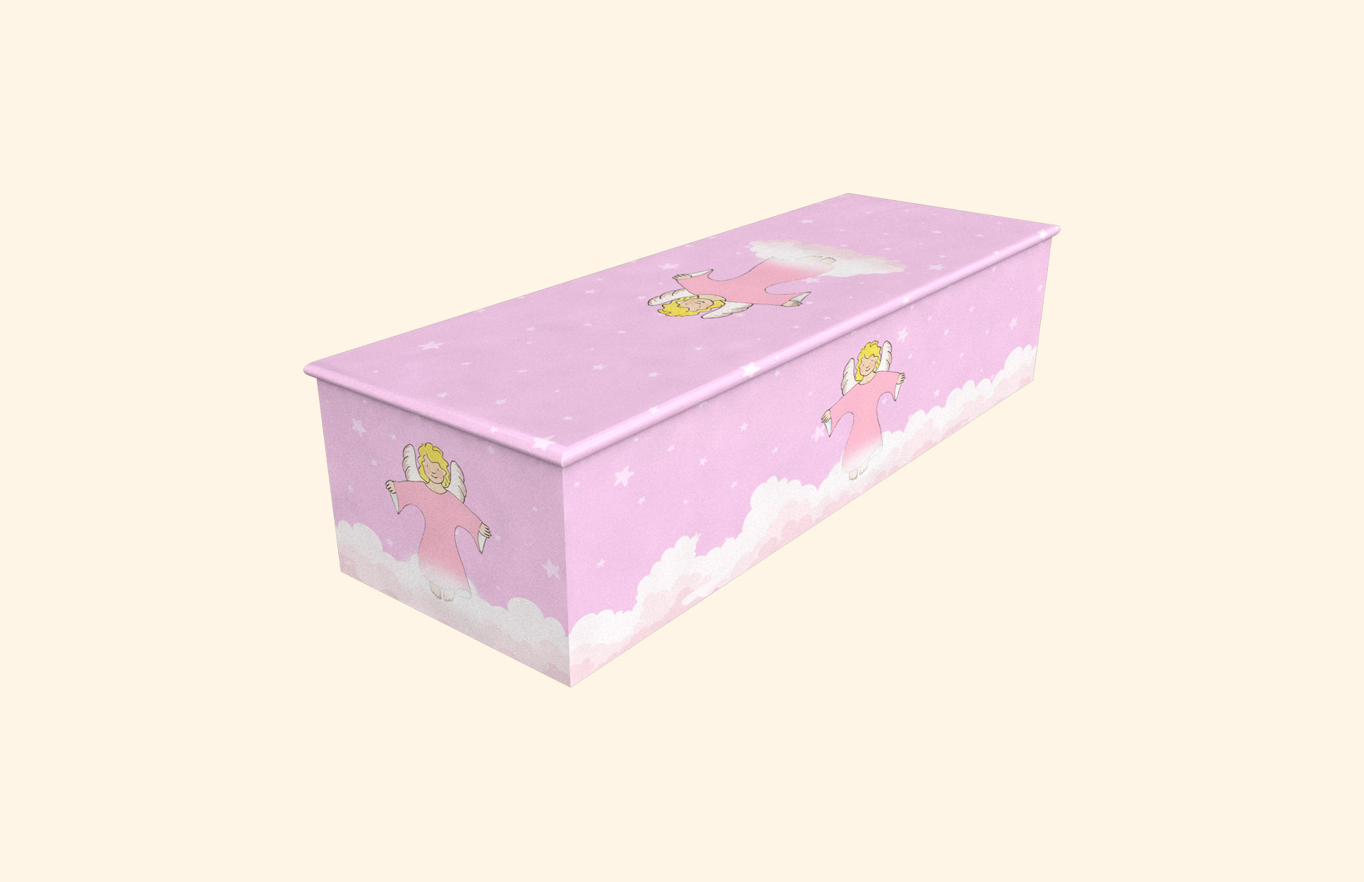 Pink Angel child casket
